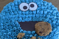 Cookie-monster-verjaardagstaart